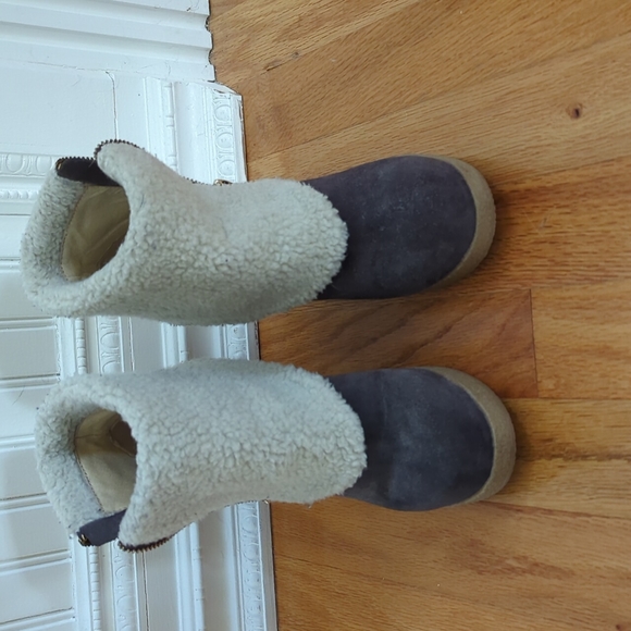 Michael Kors Suede Wedge Booties. Size 6. Worn once. - Picture 2 of 6